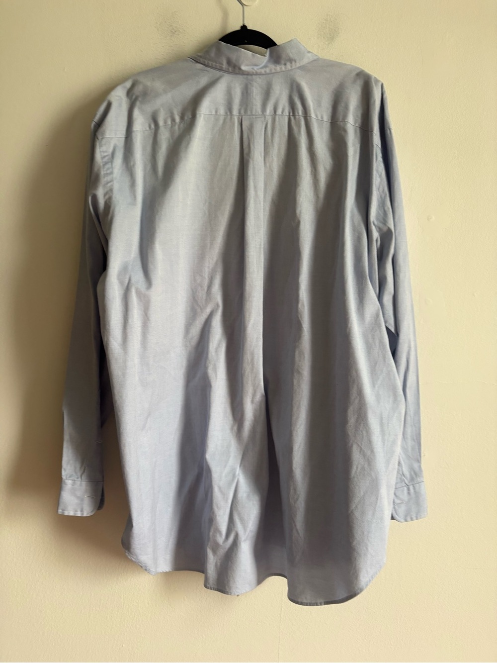 Ralph Lauren Sz 18 Vintage Classic Fit Baby Blue Cotton Button Front Shirt - Picture 7 of 10
